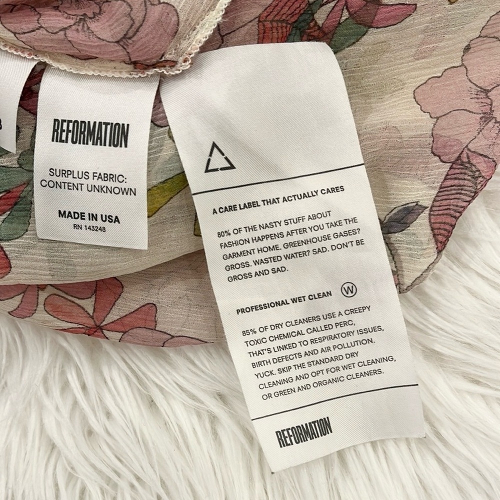 Reformation Floral Patchwork Button Down Shirt - Picture 7 of 12